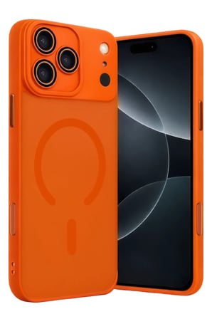 iPhone 17 Pro Max Jota Lensli Magsafe Kapak - Turuncu