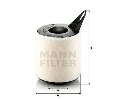MANN C1361 Hava Filtresi BMW E81 E82 E87 E88 E90 E92 E83 13717532754