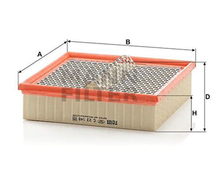 MANN C23148 Hava Filtresi 190 W201 88-93 W124 88-93 S124 88-92 A6020940404