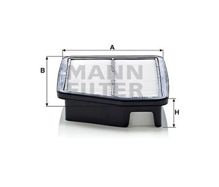 MANN C2630 Filtre Hava-Chevrolet Rezzo 1.6 05- 96263897