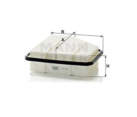 MANN C27013 Hava Filtresi Toyota Corolla 1.4 D4D 2007-2012 Auris 1.4 D4D 2007-2012 Verso Avensis 2008- 17801-0R030