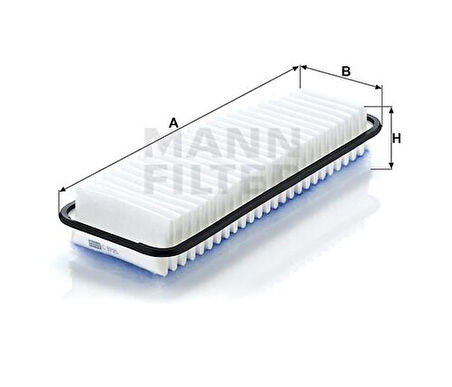 MANN C3725 Hava Filtresi Toyota Previa 2.4 156Hp 06 00-01 06 17801-28010