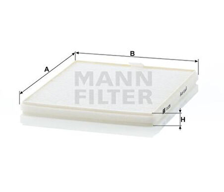 MANN CU2326 Polen Filtresi Opel Agila 00 Suzuki Wagon R 03 4705463
