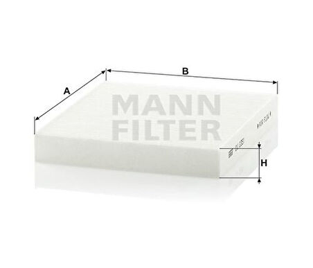 MANN CU2351 Polen Filtresi Civic IV-V 1.4-1.5-1.6 Vtec-CRV I 2.0 16V 99-02 Rover 400 95-00 7700834887
