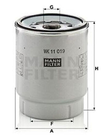 Mann Wk11019Z Yakıt Filtresi (Mazot) Renault T Serı Volvo Fh II Fh 13 420 460 500 540 Fm Fmıı