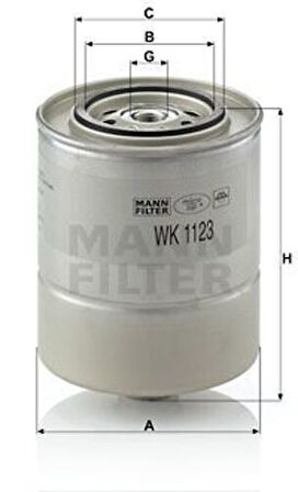 MANN WK1123 Yakıt Filtresi BMW E30 E34 M20 13322243018