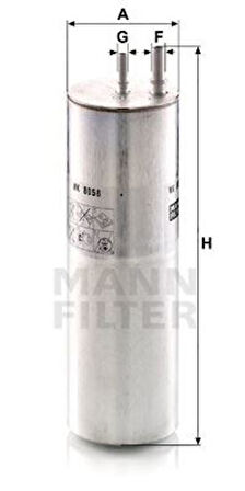MANN WK8058 Yakıt Filtresi Mazot Transporter T7 16-2.0TDI Cxha Cxeb CXFa 7E0127401A
