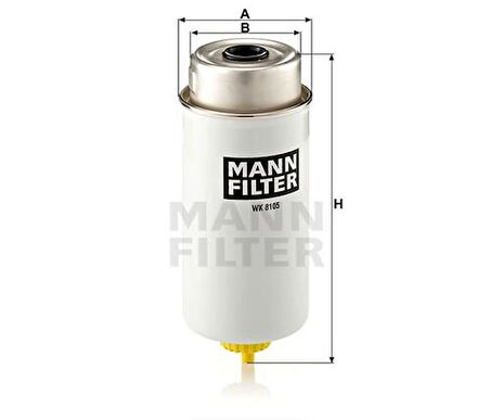 MANN WK8105 Yakıt Filtresi Ford Transit 2.0 TD Cı 92 KW 125 Hp 05 02 10 04 2.4 TD Cı 101 Kew 137 Hp 197mm 1708369