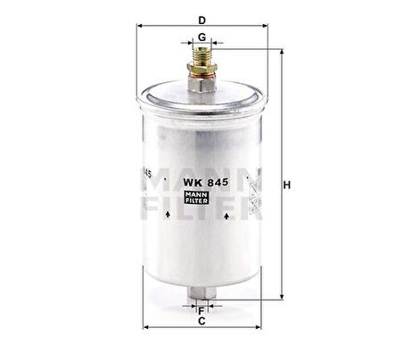 MANN WK845 Yakıt Filtresi Ford A0024771301