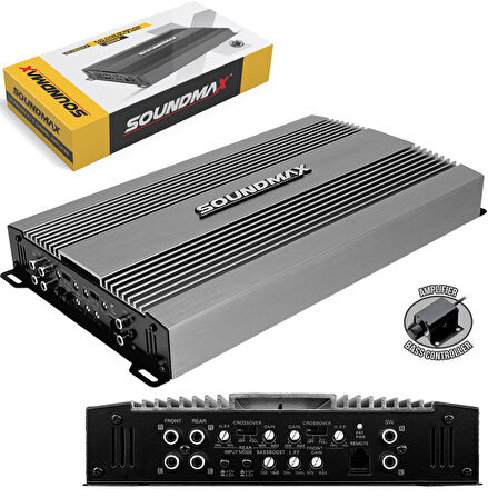 SX-PW5500.5 Oto Anfi Stereo 5500 Watt 5 Kanal Bass Kontrol