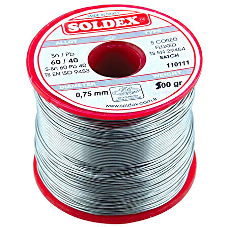 0.75MM 500 GRAM İNCE LEHİM SN60 PB40