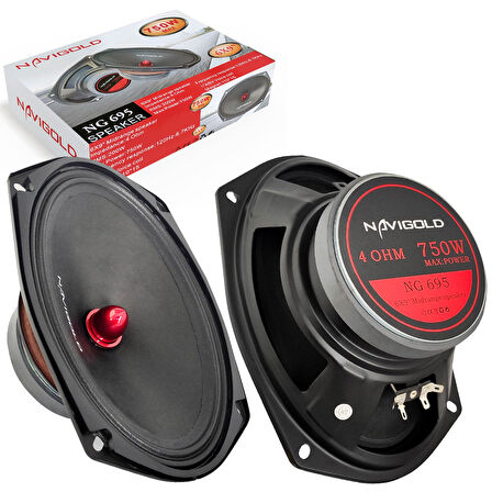 NG-695 Oto Midrange Oval 6X9 İnç 750 Watt 2 Adet