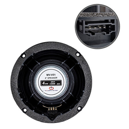 MV-V51 6 16 CM 4 OHM MAX 120 WATT OTO HOPARLÖR TEKLİ