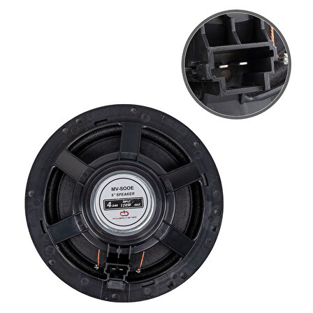 MV-S00E 6 16 CM 4 OHM MAX 120 WATT TEKLİ OTO HOPARLÖR