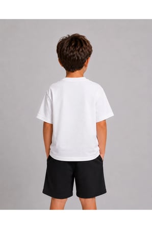 Kız Erkek Çocuk Manifest Cartoon Baskılı %100 Organik Pamuk Tshirt