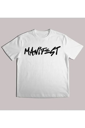 Kız Erkek Çocuk Manifest Yazı Baskılı %100 Organik Pamuk Tshirt