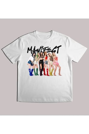 Kız Erkek Çocuk Manifest Grup Baskılı %100 Organik Pamuk Tshirt
