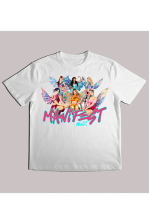 Kız Erkek Çocuk Manifest Winx Baskılı %100 Organik Pamuk Tshirt