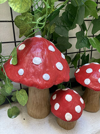 Mantar Aşkına Balkon ve Bahçe için Eğlenceli Dekor Seti