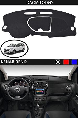 DACIA LODGY İÇİN TORPİDO KORUMA HALISI SİYAH RENK SİYAH KENAR