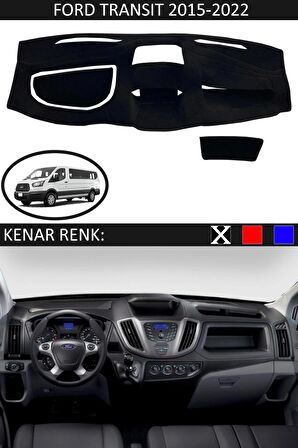 FORD TRANSIT 2015-2022 MODEL İÇİN TORPİDO KORUMA HALISI SİYAH RENK SİYAH KENAR