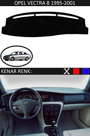 OPEL VECTRA B 1995-2001 MODEL İÇİN TORPİDO KORUMA HALISI SİYAH RENK SİYAH KENAR