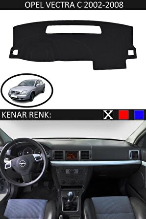 OPEL VECTRA C 2002-2008 MODEL İÇİN TORPİDO KORUMA HALISI SİYAH RENK SİYAH KENAR