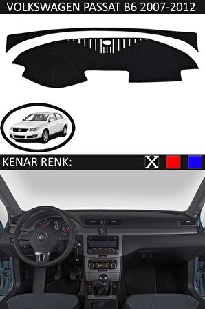 VOLKSWAGEN PASSAT B6 2007-2012 MODEL İÇİN TORPİDO KORUMA HALISI SİYAH RENK SİYAH KENAR