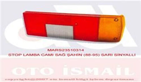 Mars 510314 Stop Lambası Camı Sağ Şahin 88- 510314