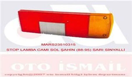 Mars 510315 Stop Lambası Camı Sol Şahin 87 