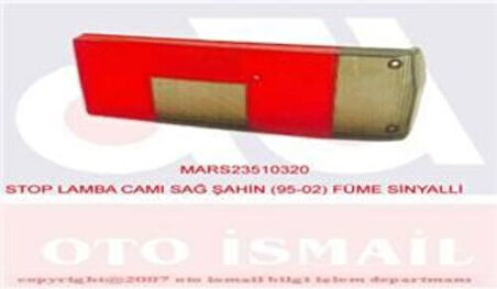 Mars 510320 Stop Lambası Camı Sağ Şahin 1992 510320