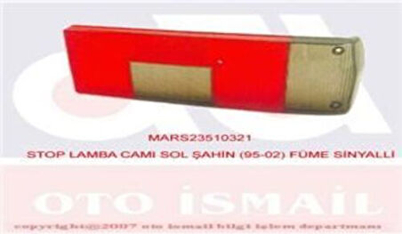 Mars 510321 Stop Lambası Camı Sol Şahin 1992 510321