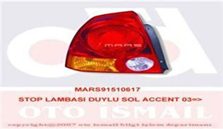 Mars 510617 Stop Lambası Sol Accent 2003 2005 Duylu Admira Kasa 9240125510