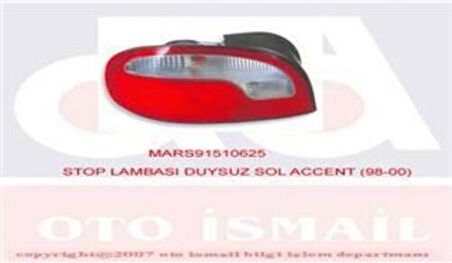 Mars 510625 Stop Lambası Sol Accent 1998 2000 Duysuz 9240122300