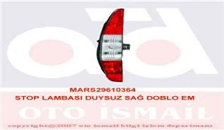 Mars 610364 Stop Lambası Sağ Doblo 02 06 Duysuz 51735978