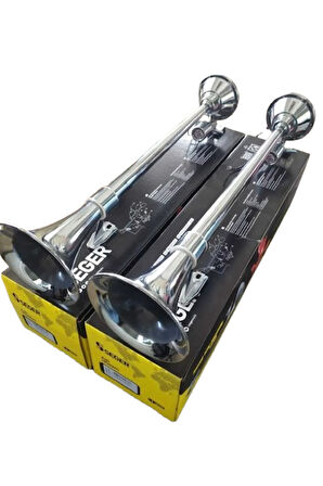 Seger -82mh Marin Havalı Korna 12v, Krom Borulu 1 Adet