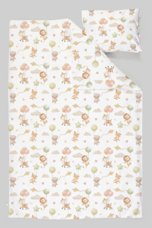 Organik Park Yatak Nevresim Takımı (80x120) - Küçük Kaşifler
