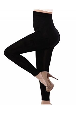 Kadın Siyah Yüksek Bel Tayt