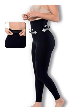 Lazer Kesim 2 Beden Incelten Hayalet Korseli Yüksek Bel Tayt