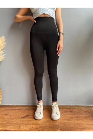 Kadın Siyah Korse Tayt