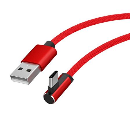 Native Audio 1.2 Metre 90 Derece Type-C 2.4 Amper Hızlı Şarj ve Data Kablosu