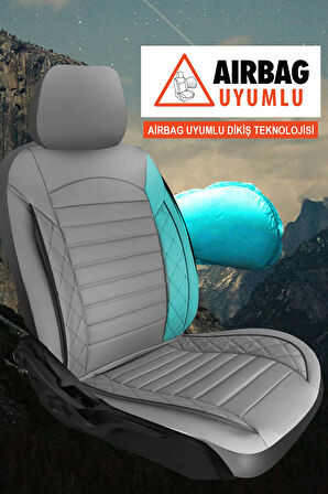Toyota Yaris  Uyumlu 5 KOLTUK TAM SET MAY SERİSİ DERİ OTO KOLTUK KILIFI TERLETME YAPMAZ SİYAH