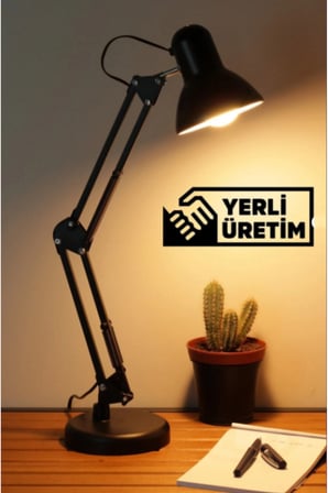 Masa Lambası Akrobat Yaylı Metal 360° Açılı Ayarlanabilir Hareketli Çalışma Masası Lambası