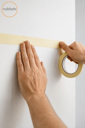 Maskeleme Bandı 48 mm x 25 Metre Kağıt Boyacı Bandı İz Bırakmaz Ahşap Cam Metal Duvar Oto Boya Tadilat Dekorasyon İnşaat Yüzey Koruma Bandı Profesyonel Kullanım Kolay Sökülen Güçlü Yapışkanlı Tek Rulo
