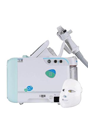 Hydrafacial Full Fonksiyon Aquapeeling Terapi Maskeli Yeşil Versiyon Cilt Bakım Cihazı