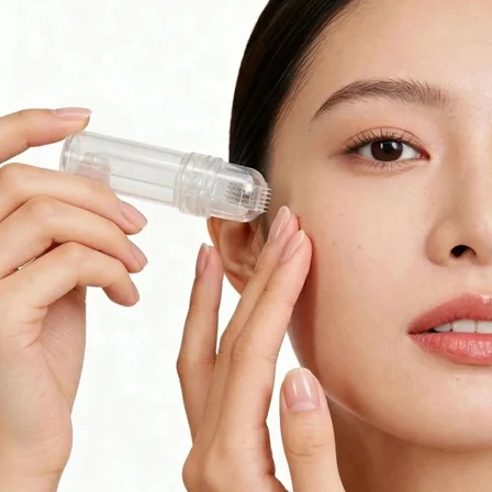 Yüz ve Boyun için Gözenek Sıkılaştırıcı Serum Mikro İğne Cilt Bakım Serumu Anti Aging
