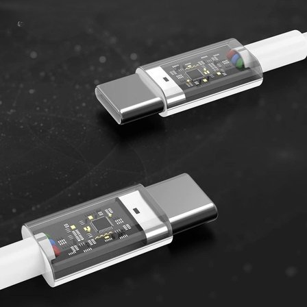 Şarj Kablosu Apple 15 ve 15 Pro Type C To Type C Hasır Örgü Hızlı