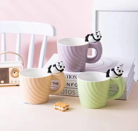 Bardak Panda Motifli Seramik Kupa