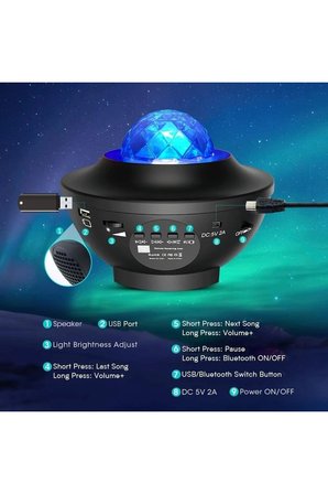 Kullanıma Uygun Galaxy Cover Multifonksiyon Projektör