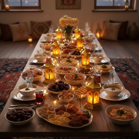 Kullanıma Uygun Ramazan Temalı Altıgen Kubbe LED Lamba